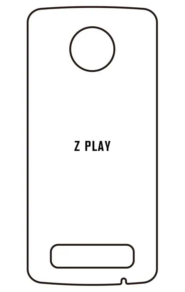 Motorola Z PLAY Zadní Hydrogel ochranná fólie (Střih Zadní část 1)