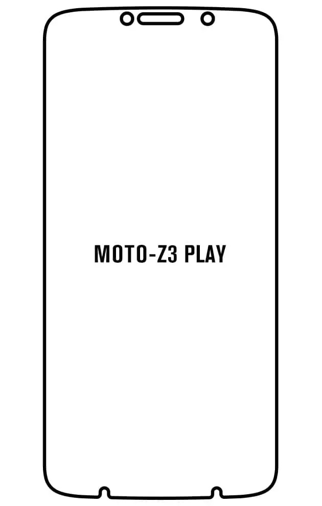 Motorola Z3 PLAY Přední Hydrogel ochranná fólie (Střih Přední 1)