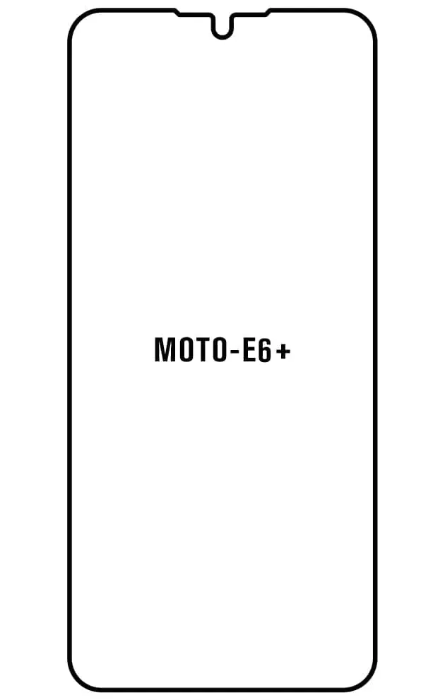 Motorola E6+ / E6 Plus Přední Hydrogel ochranná fólie (Střih Přední 1)