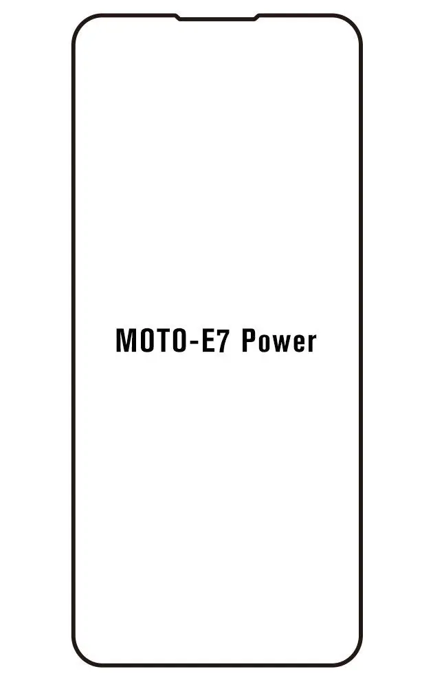 Motorola E7 Power / E7i Power Přední Hydrogel ochranná fólie (Střih Přední 1)
