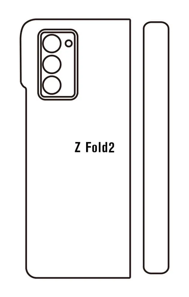 Samsung Galaxy Z Fold2 5G Zadní Hydrogel ochranná fólie