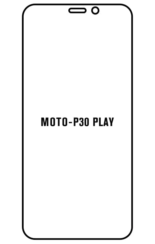 Motorola P30 PLAY Přední Hydrogel ochranná fólie (Střih Přední 1)