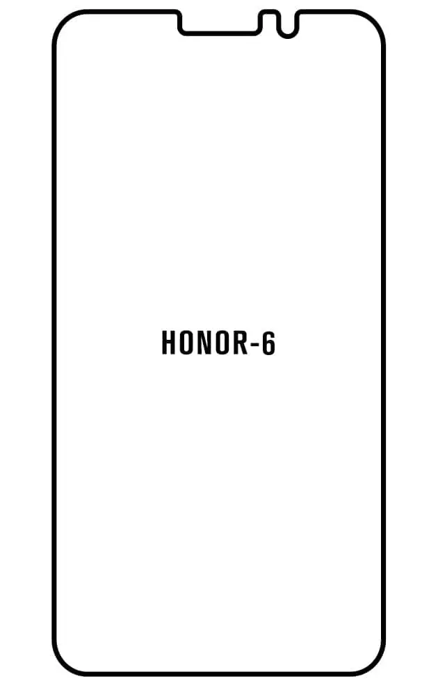 Honor 6 Přední Hydrogel ochranná fólie (Střih Přední 1)