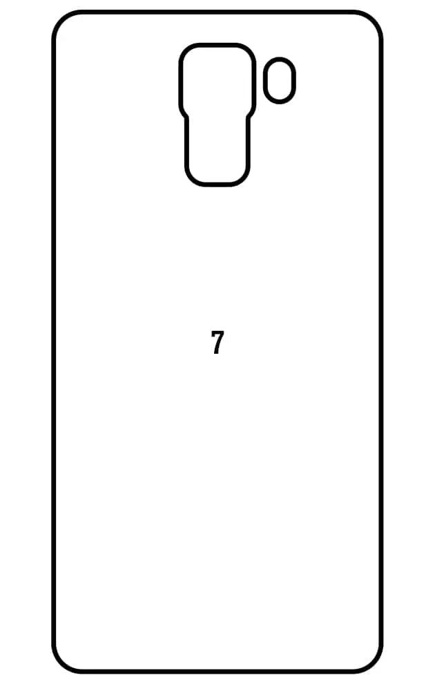 Honor 7 Zadní Hydrogel ochranná fólie (Střih Zadní část 1)