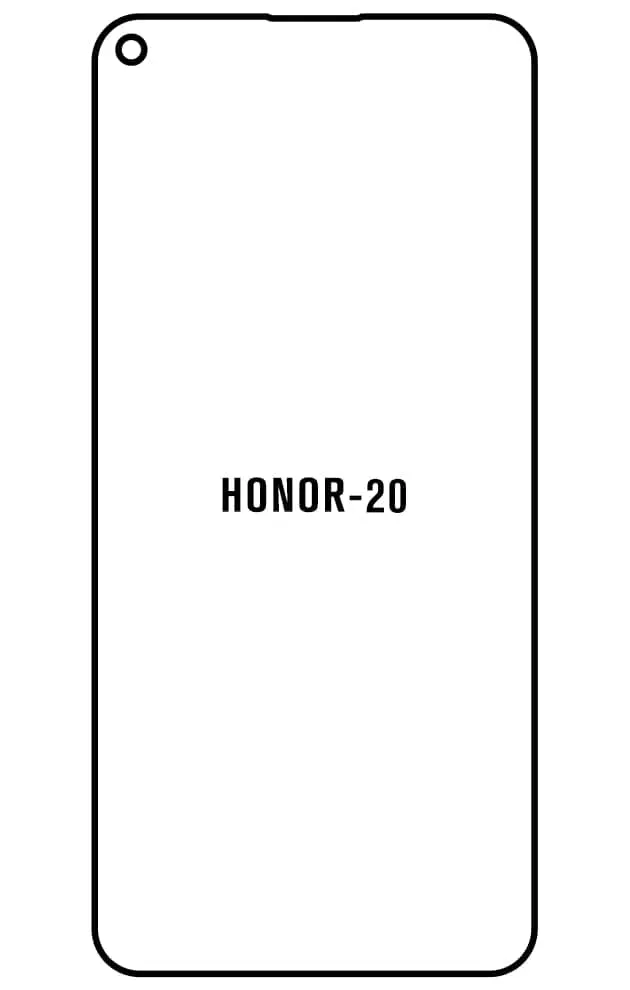 Honor 20 Přední Hydrogel ochranná fólie (Střih Přední 1)