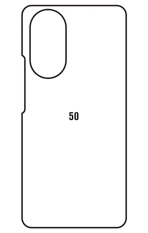 Honor 50 Zadní Hydrogel ochranná fólie (Střih Zadní část 1)