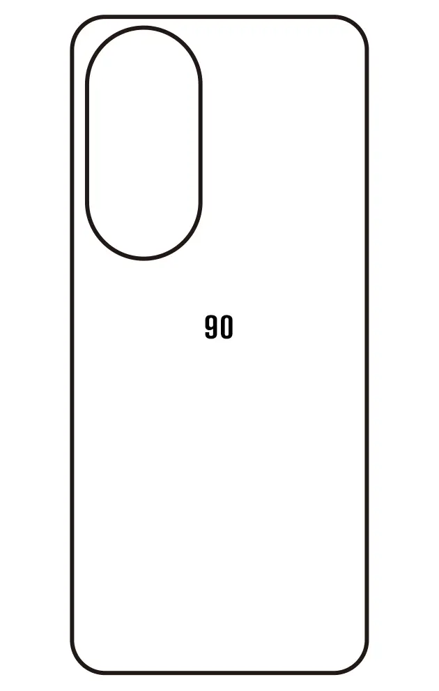Honor 90 Zadní Hydrogel ochranná fólie (Střih Zadní část 1)
