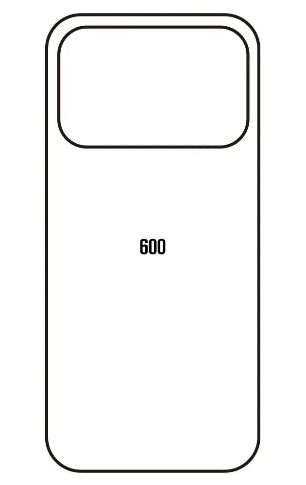 Honor 600 Zadní Hydrogel ochranná fólie (Střih Zadní část 1)