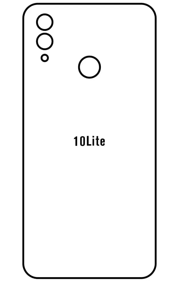 Honor 10 Lite Zadní Hydrogel ochranná fólie (Střih Zadní část 1)
