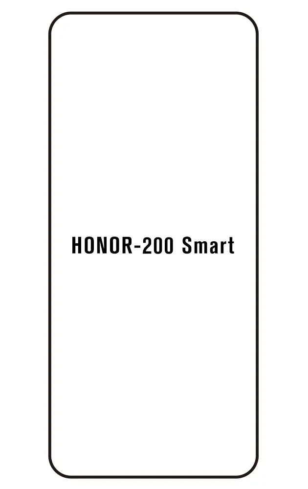 Honor 200 Smart Přední Hydrogel ochranná fólie (Střih Přední 1)