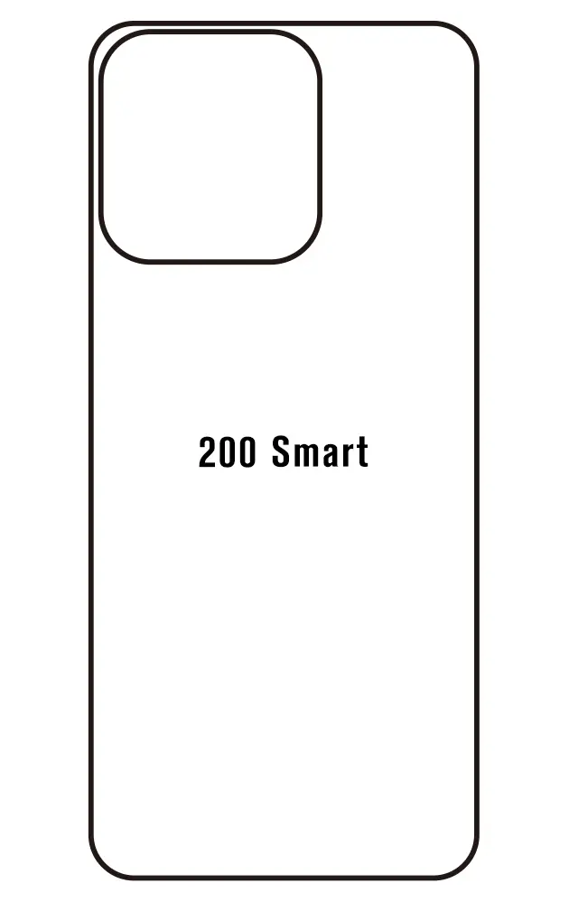 Honor 200 Smart Zadní Hydrogel ochranná fólie (Střih Zadní část 1)