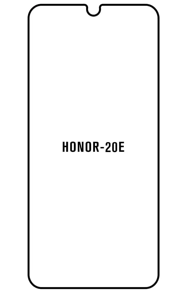Honor 20E Přední Hydrogel ochranná fólie (Střih Přední 1)