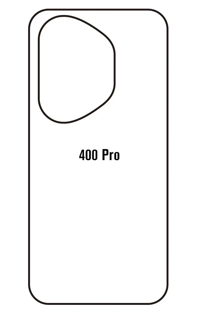 Honor 400 Pro Zadní Hydrogel ochranná fólie (Střih Zadní část 1)