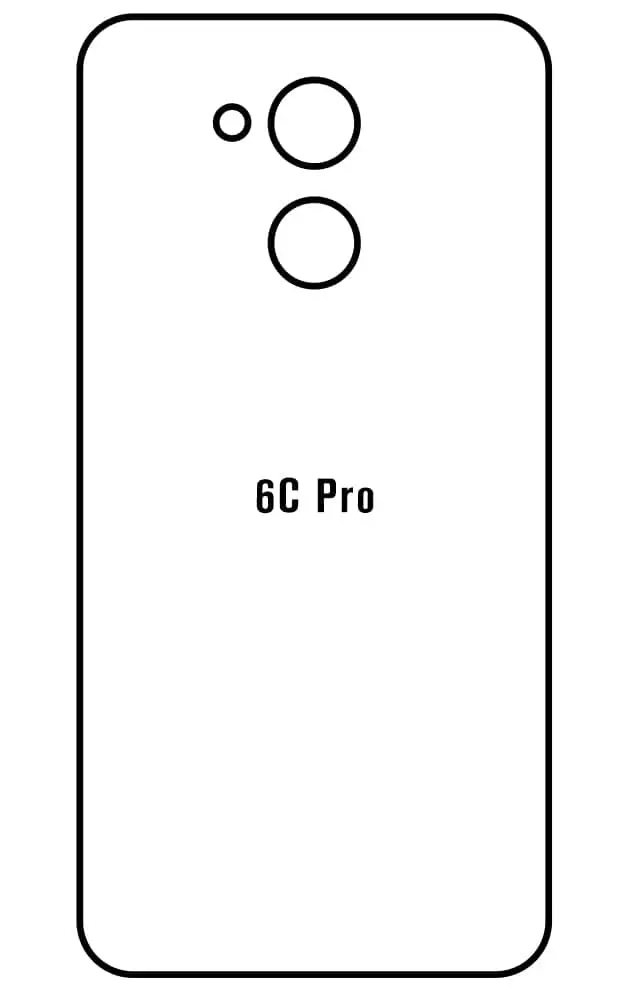 Honor 6C Pro Zadní Hydrogel ochranná fólie (Střih Zadní část 1)