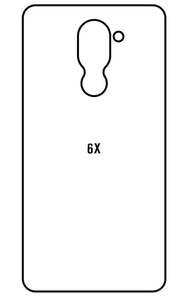 Honor 6X Zadní Hydrogel ochranná fólie (Střih Zadní část 1)