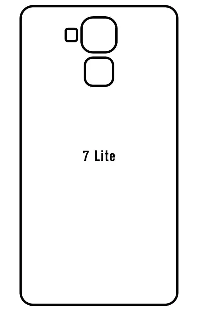 Honor 7 LITE Zadní Hydrogel ochranná fólie (Střih Zadní část 1)