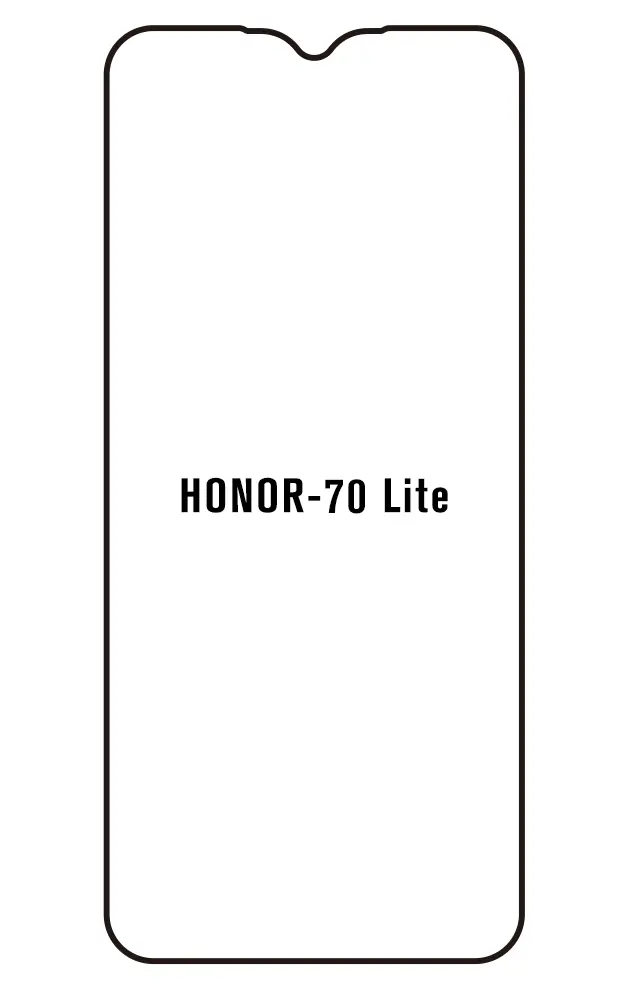 Honor 70 Lite Přední Hydrogel ochranná fólie (Střih Přední 1)