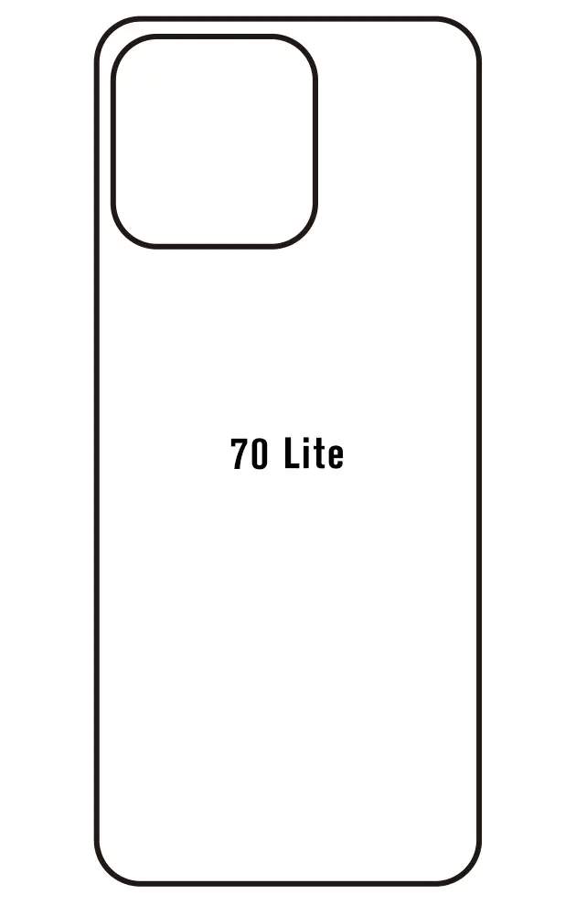 Honor 70 Lite Zadní Hydrogel ochranná fólie (Střih Zadní část 1)