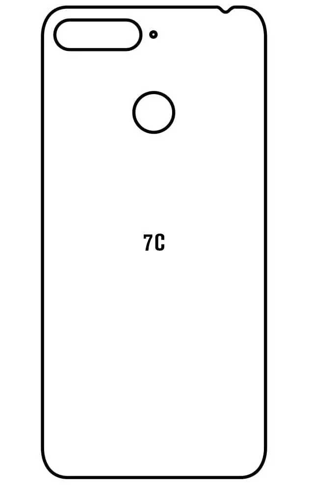 Honor 7C(Europe Version) Zadní Hydrogel ochranná fólie (Střih Zadní část 1)