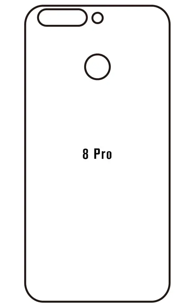 Honor 8 Pro Zadní Hydrogel ochranná fólie (Střih Zadní část 1)