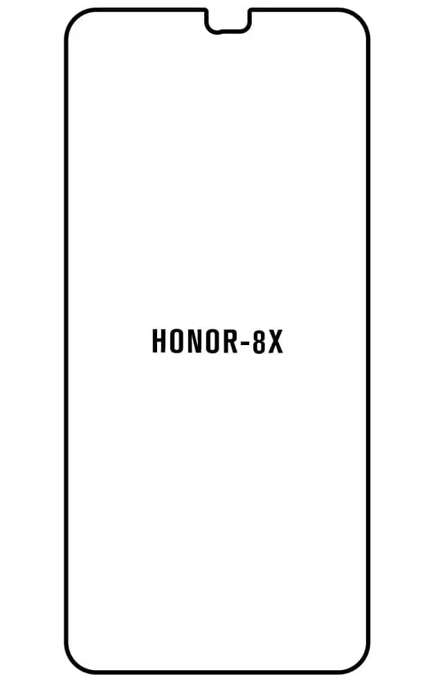 Honor 8X Přední Hydrogel ochranná fólie (Střih Přední 1)