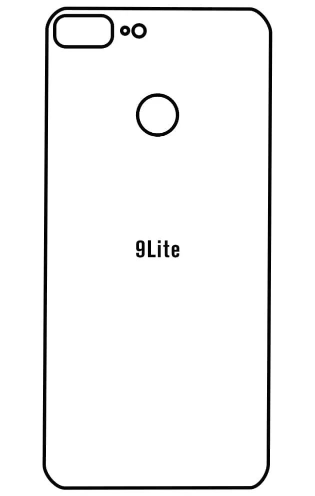 Honor 9 Lite Zadní Hydrogel ochranná fólie (Střih Zadní část 1)