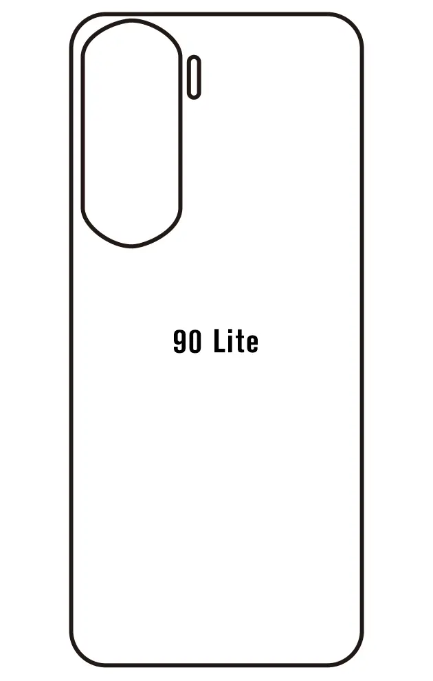 Honor 90 Lite Zadní Hydrogel ochranná fólie (Střih Zadní část 1)
