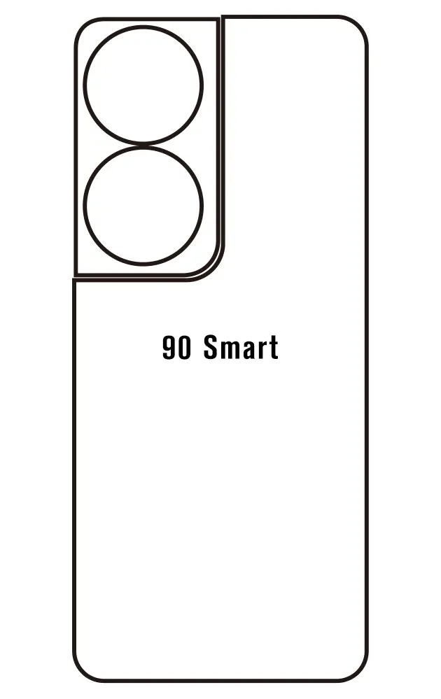 Honor 90 Smart Zadní Hydrogel ochranná fólie (Střih Zadní část 1)