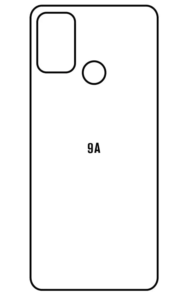 Honor 9A Zadní Hydrogel ochranná fólie (Střih Zadní část 1)