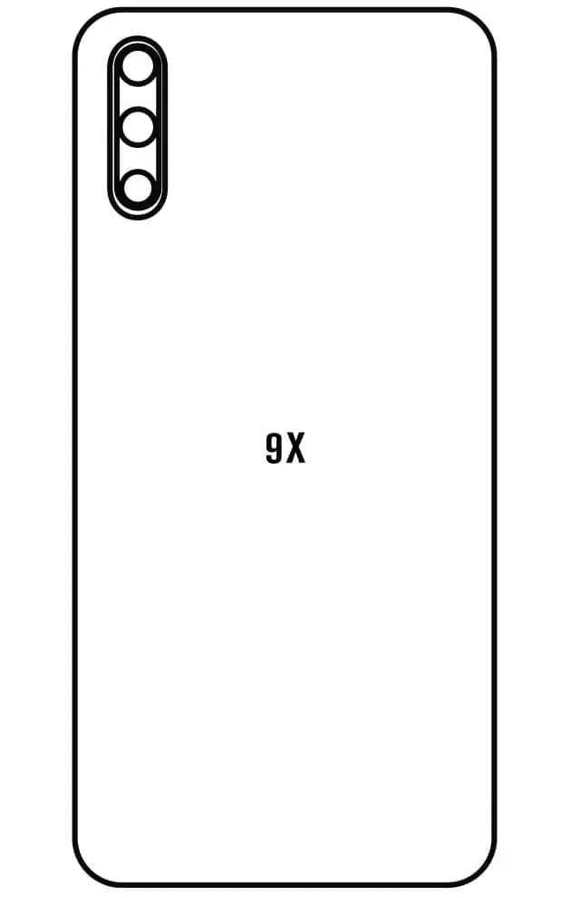 Honor 9X Zadní Hydrogel ochranná fólie (Střih Zadní část 1)