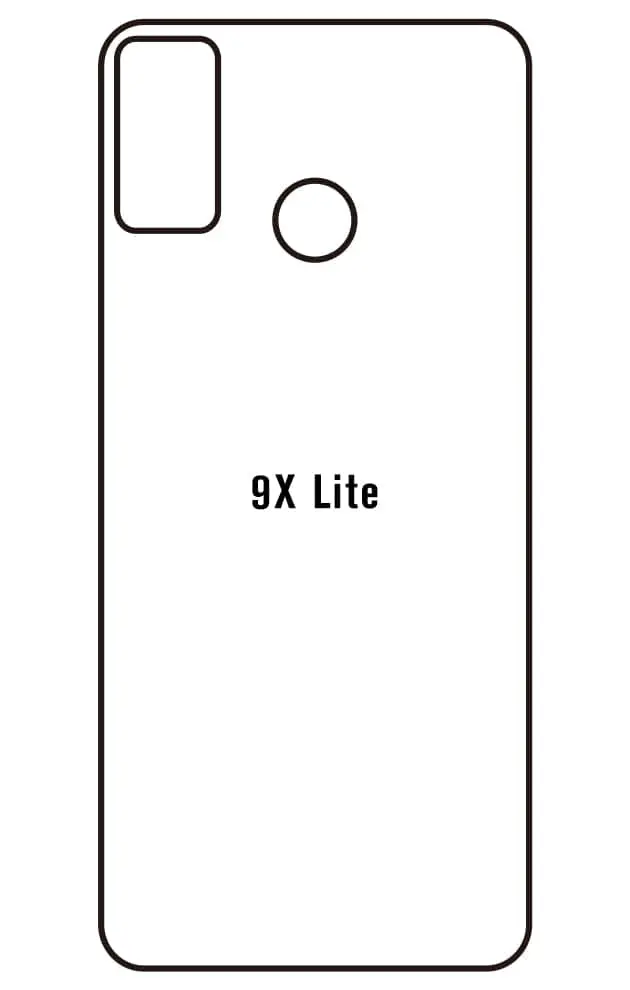 Honor 9X Lite Zadní Hydrogel ochranná fólie (Střih Zadní část 1)