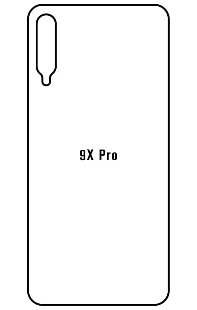 Honor 9X Pro Zadní Hydrogel ochranná fólie (Střih Zadní část 1)