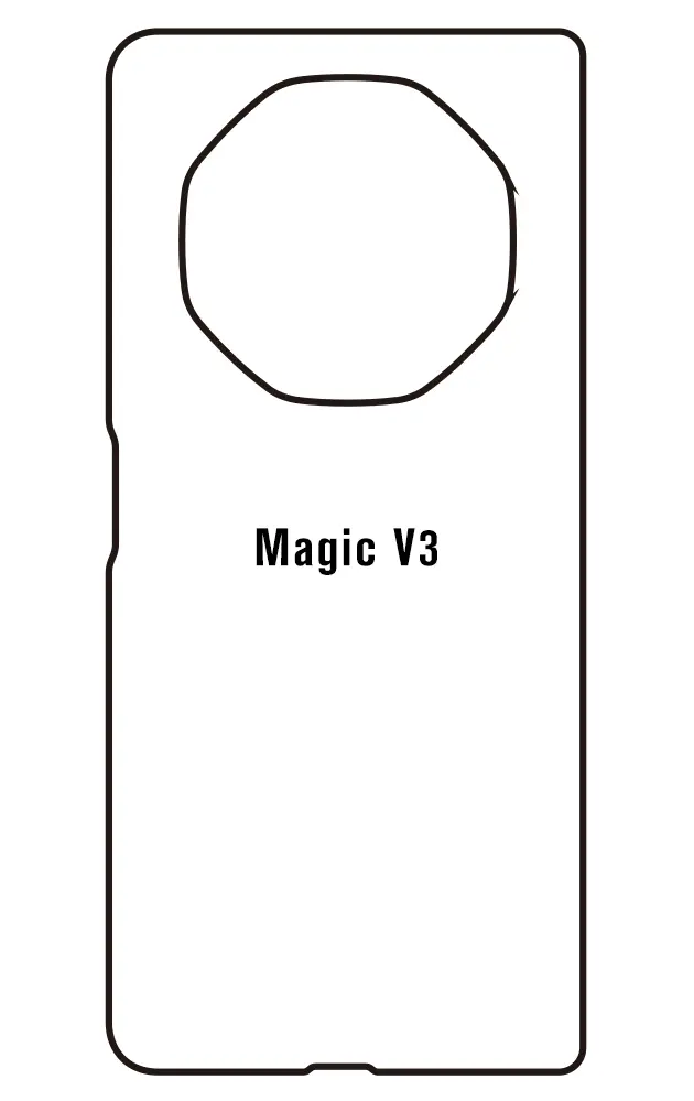 Honor Magic V3 Zadní Hydrogel ochranná fólie (Střih Zadní část 1)