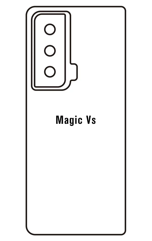 Honor Magic Vs Zadní Hydrogel ochranná fólie (Střih Zadní část 1)