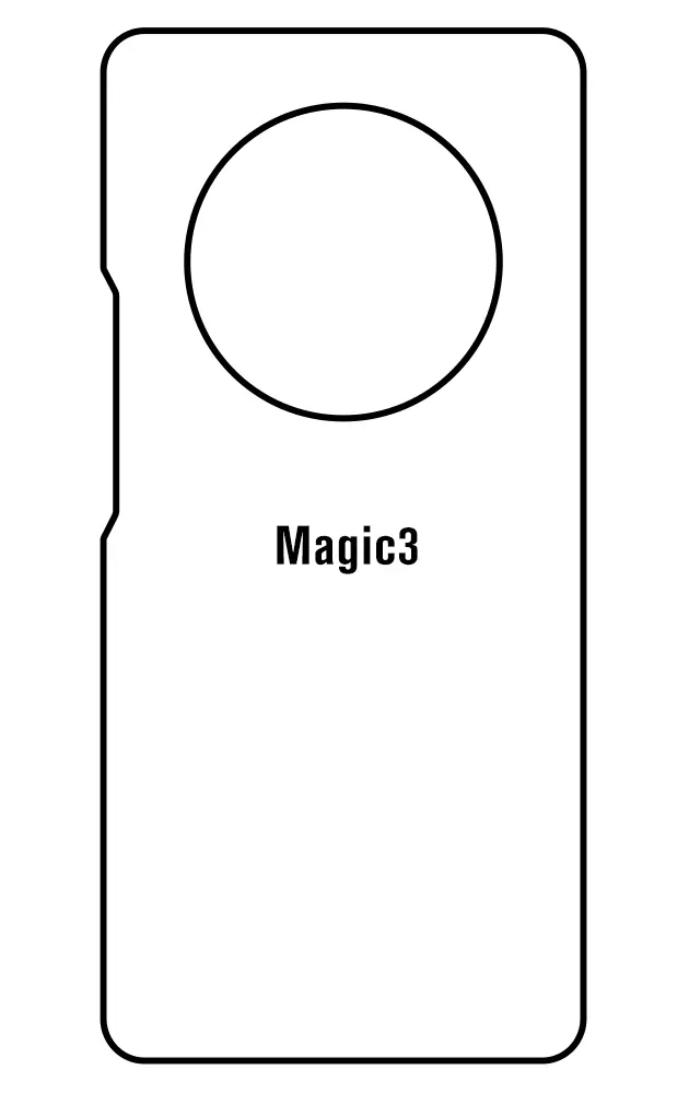 Honor Magic3 Zadní Hydrogel ochranná fólie (Střih Zadní část 1)