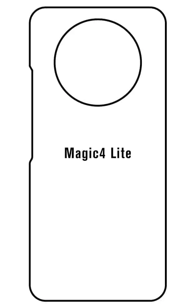 Honor Magic4 Lite Zadní Hydrogel ochranná fólie (Střih Zadní část 1)
