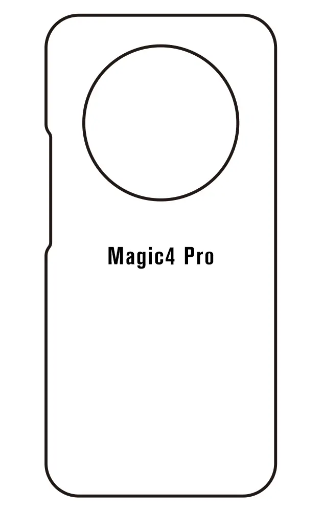 Honor Magic4 Pro Zadní Hydrogel ochranná fólie (Střih Zadní část 1)