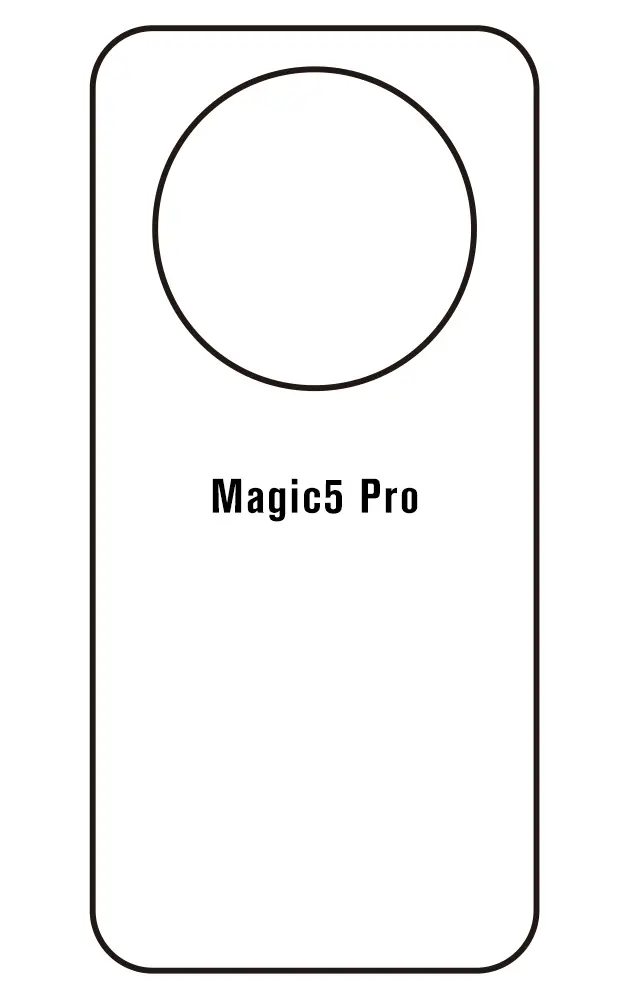 Honor Magic5 Pro Zadní Hydrogel ochranná fólie (Střih Zadní část 1)