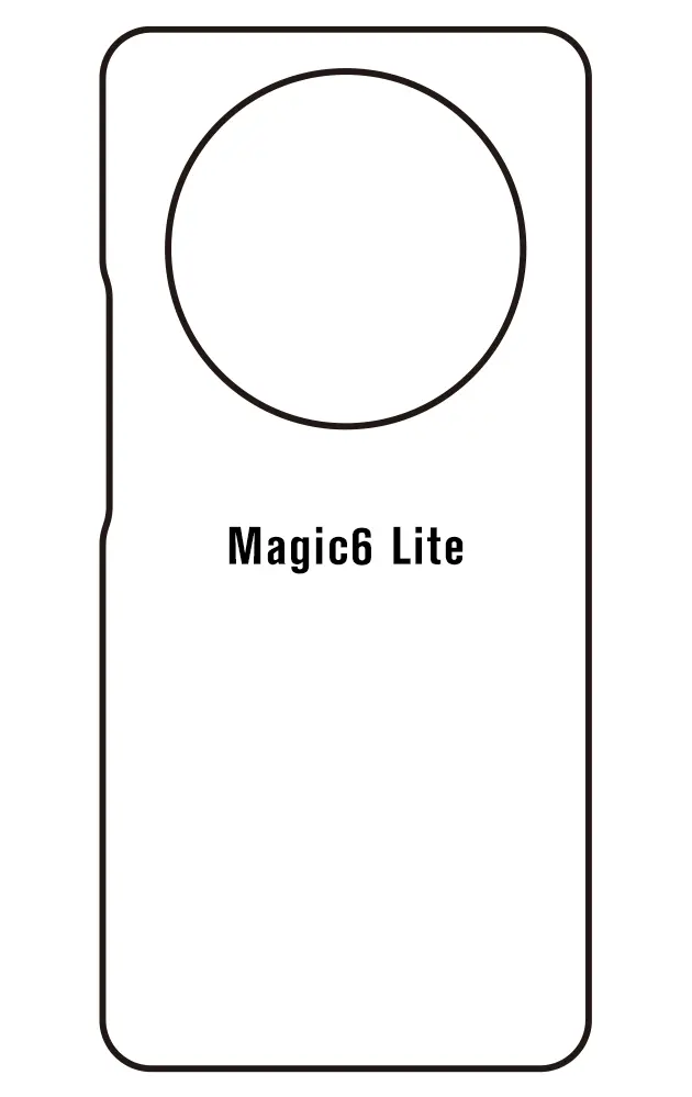 Honor Magic6 Lite Zadní Hydrogel ochranná fólie (Střih Zadní část 1)