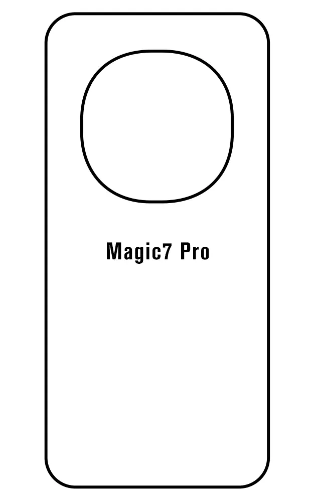 Honor Magic7 Pro Zadní Hydrogel ochranná fólie (Střih Zadní část 1)