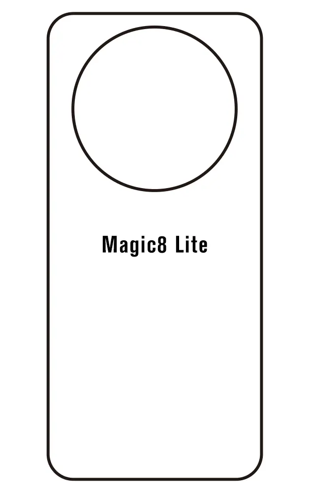 Honor Magic8 Lite Zadní Hydrogel ochranná fólie (Střih Zadní část 1)