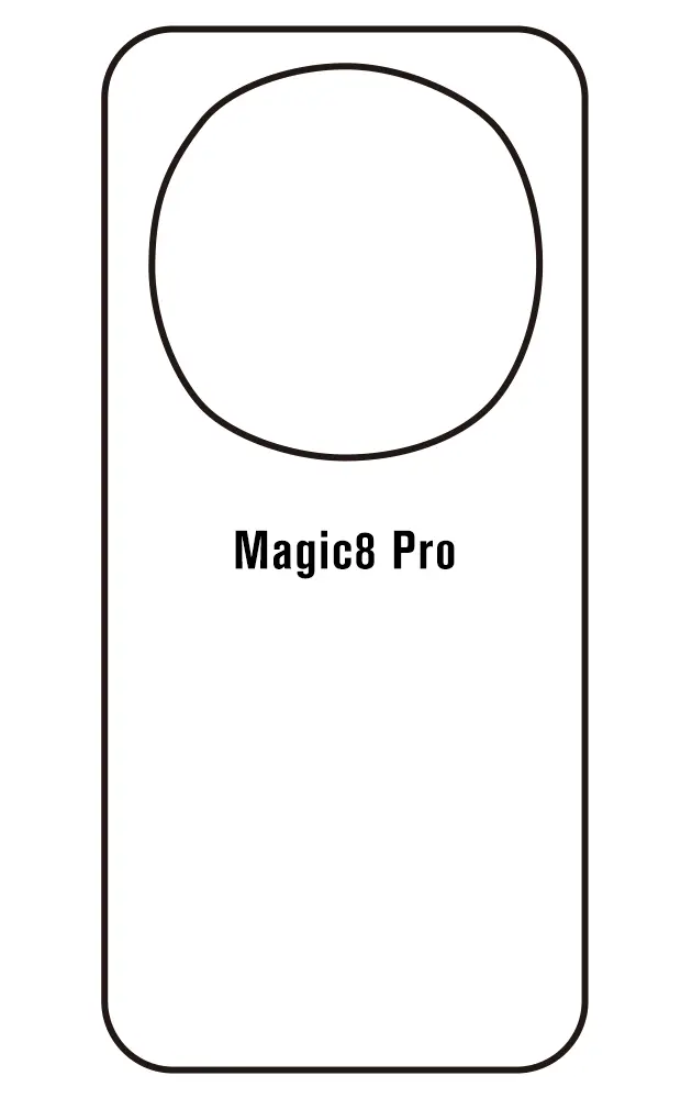 Honor Magic8 Pro Zadní Hydrogel ochranná fólie (Střih Zadní část 1)