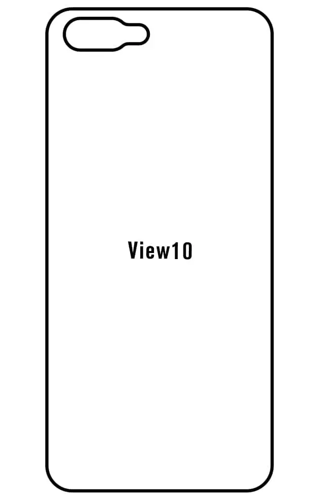 Honor View 10 Zadní Hydrogel ochranná fólie (Střih Zadní část 1)