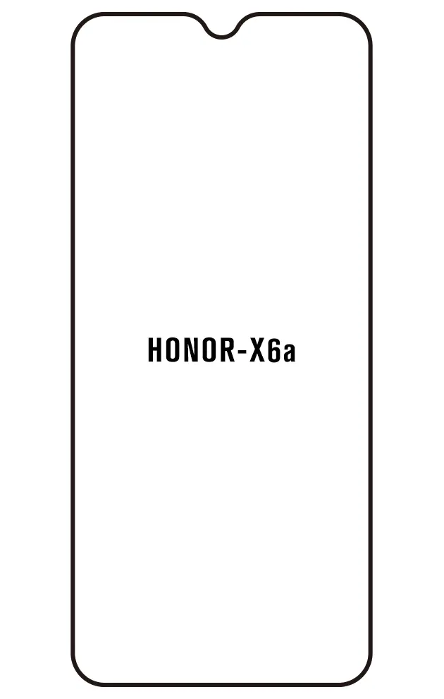 Honor X6a Přední Hydrogel ochranná fólie (Střih Přední 1)