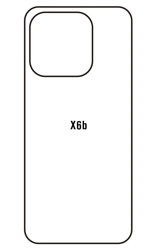 Honor X6b Zadní Hydrogel ochranná fólie (Střih Zadní část 1)