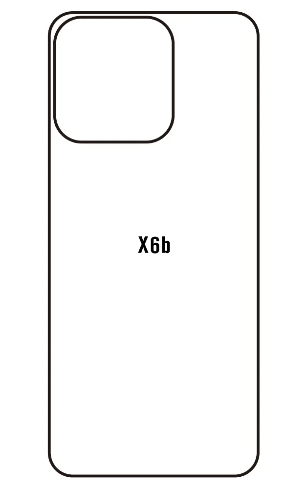 Honor X6b 5G Zadní Hydrogel ochranná fólie (Střih Zadní část 1)