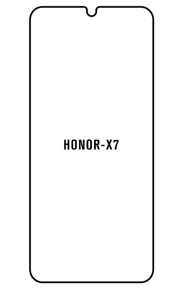 Honor X7 Přední Hydrogel ochranná fólie (Střih Přední 1)