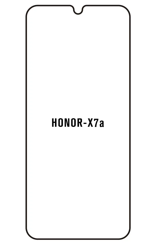 Honor X7a Přední Hydrogel ochranná fólie (Střih Přední 1)