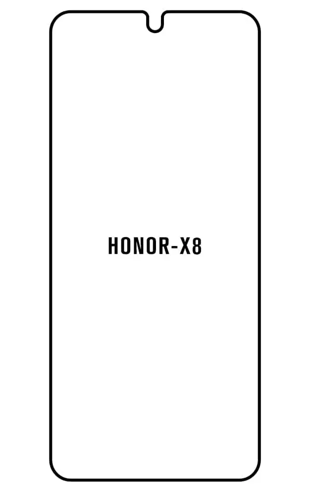Honor X8 Přední Hydrogel ochranná fólie (Střih Přední 1)