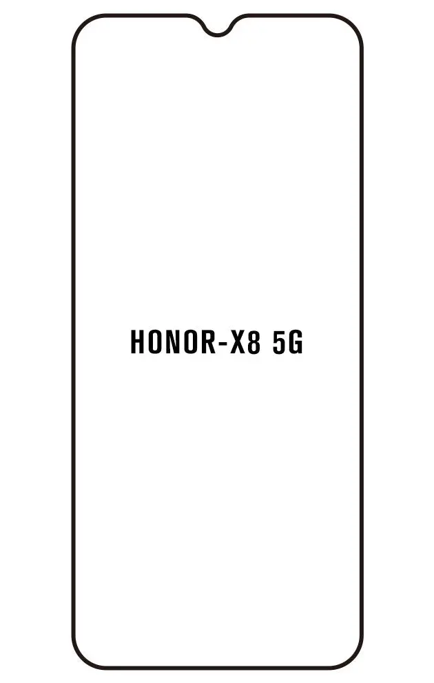 Honor X8 5G Přední Hydrogel ochranná fólie (Střih Přední 1)